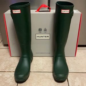 Hunter Green Tall Hunter Boots